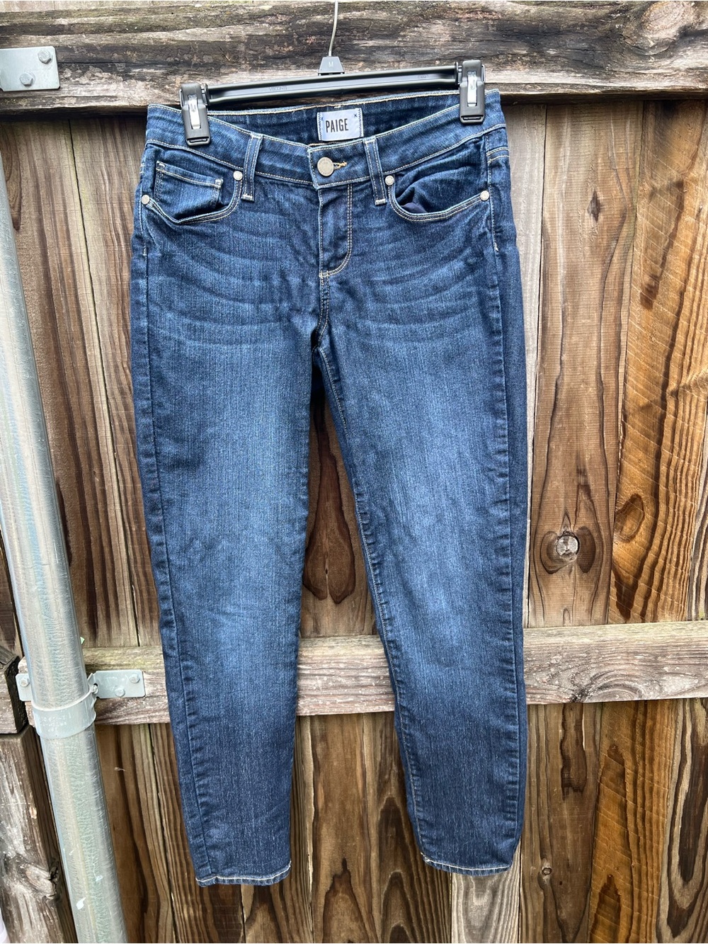 👗PAIGE Kylie crop Dark Blue Slim Jeans